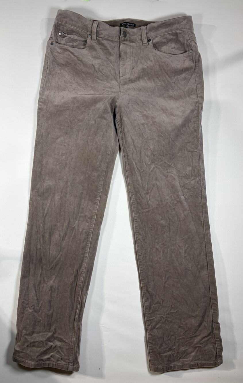 Eileen Fisher Gray corduroys EUC